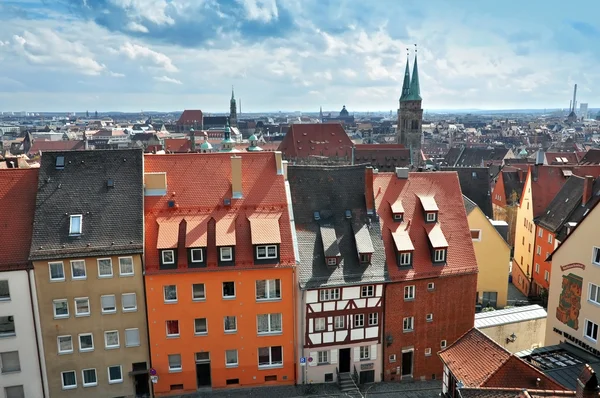 Panorama av Nürnberg, Tyskland. — Stockfoto