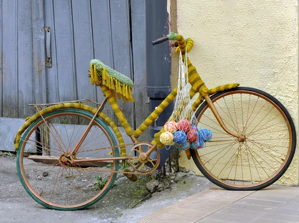 Vintage rowerów w wątku — Zdjęcie stockowe