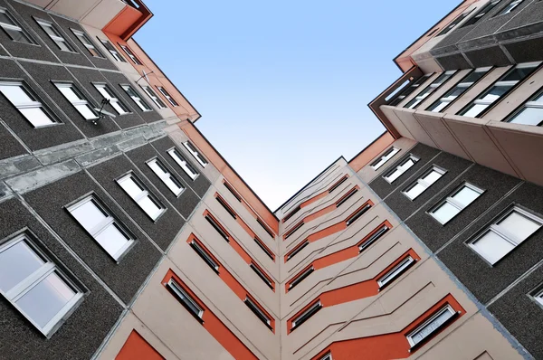 Multi-storey residential building view from above — Stock Photo, Image