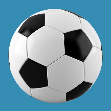 İzole edilmiş futbol topu