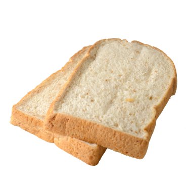iki dilim ekmek izole