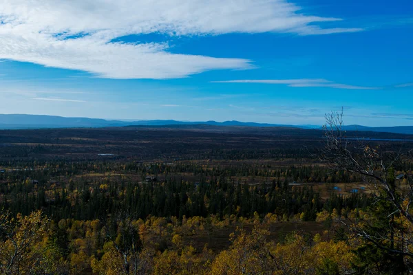 Norwegian mountain in beautiful fall colors — Stock Photo, Image