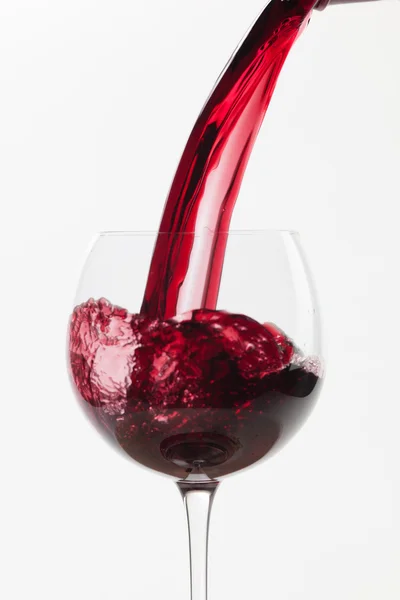 Copo de vinho no fundo branco — Fotografia de Stock
