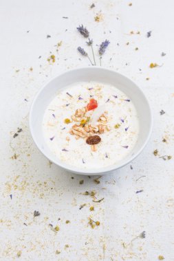 Sağlıklı kahvaltı.