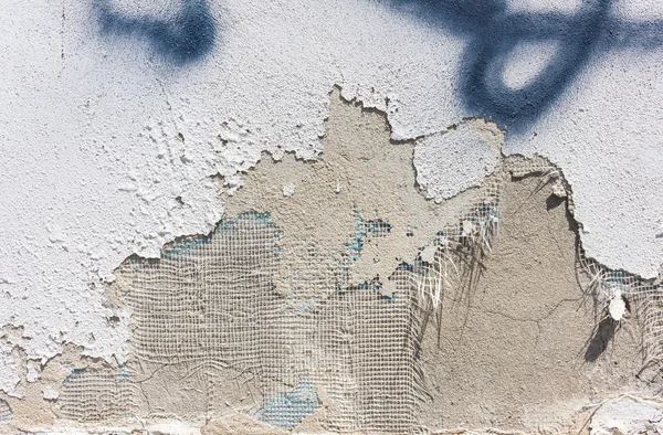 Oude verf gebarsten muur — Stockfoto