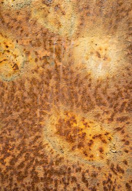 Paslı demir plaka doku