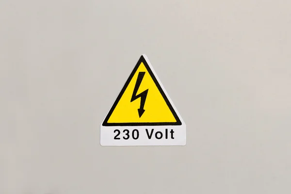 Segnale ad alta tensione 230 Volt — Foto Stock