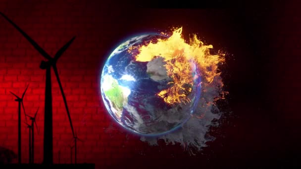 气候变化全球行动意识 — 图库视频影像