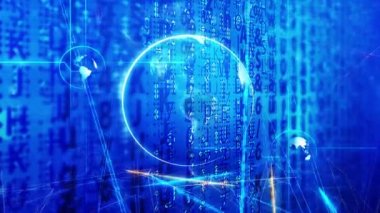 Soyut dünya teknolojisi ağ arkaplanı