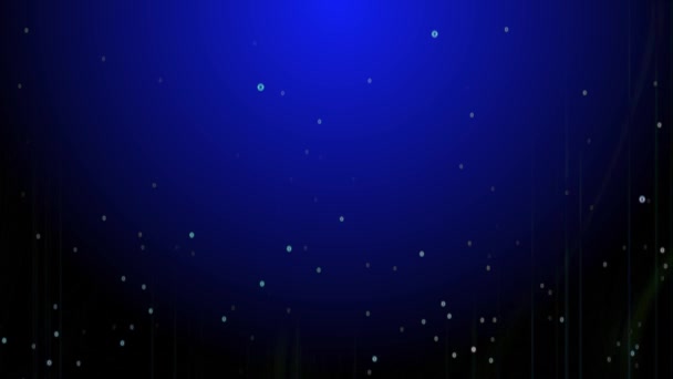 Abstract Technology Blue Particles Background — Stock Video