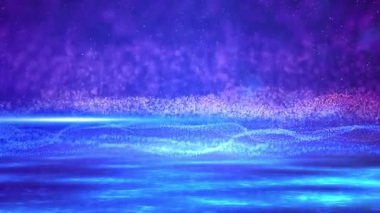 Soyut mavi dalgalar dijital arkaplan