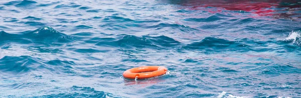 Lifebuoy Ring Rope Summer Safety — Stock Photo, Image