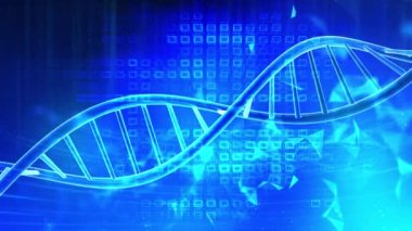 Tıbbi araştırma genomu DNA ipliği 