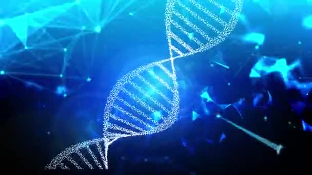 Tıbbi Araştırma Genomu Dna Ipliği — Stok video