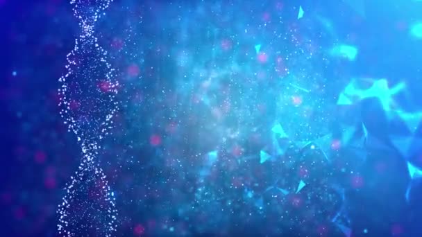 Penelitian Medis Genom Dna Untai — Stok Video