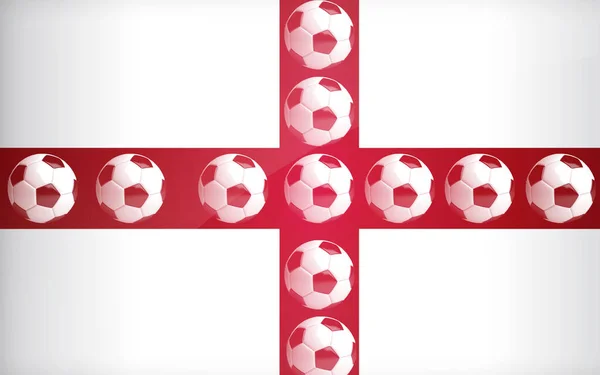 Fondo Bandera Del Equipo Fútbol Inglaterra —  Fotos de Stock