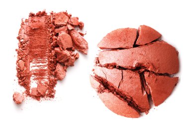 Ezilmiş toz Beyaz arka plan üzerinde izole