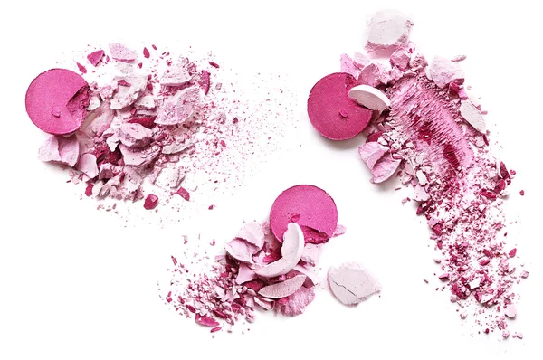 Eyeshadow pink on a white background — Stock Photo, Image