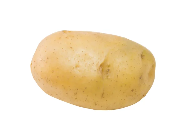 흰 배경에 쌓인 신선 한 감자 — 스톡 사진