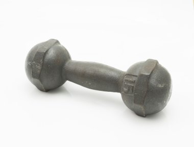 Demir dumbbell beyaz üzerinde 1,5 Kg halter izole.