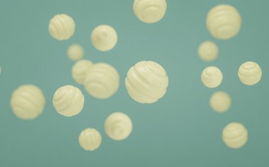 Pastel renkli şeker arka plan 3d render