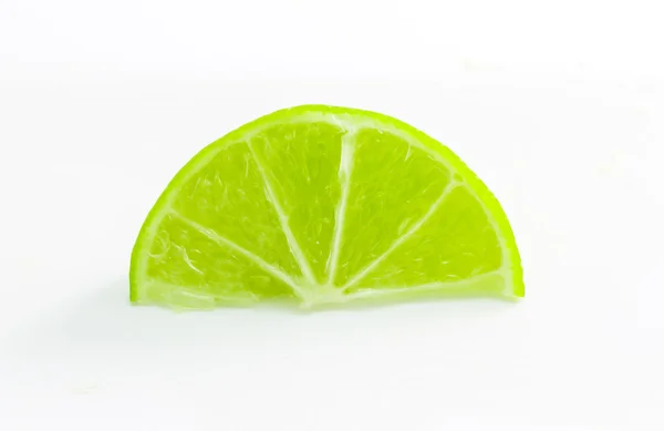Limone verde lime isolato su bianco — Foto Stock
