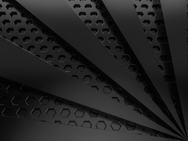 siyah ray soyut arı kovanı hextagon doku bir arka plan ile polis