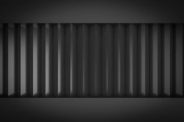 Metalowy pojemnik tło render 3d — Zdjęcie stockowe