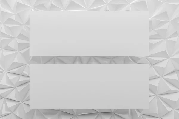 Abstrakt vit låg poly bakgrund med kopia utrymme 3d gör — Stockfoto