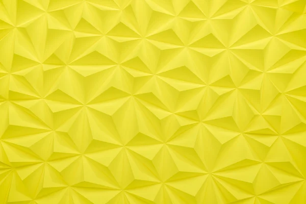 Fondo polivinílico bajo amarillo abstracto con espacio de copia 3d render — Foto de Stock