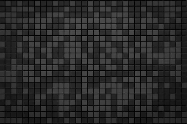 Пиксельный черный серый фон сетки 3d рендеринг с копированием пространства — стоковое фото
