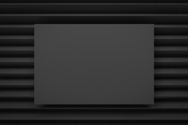 siyah zig zag düzen arka plan 3d render