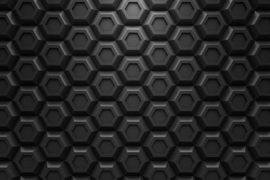 siyah altıgen Honeyomb modern teknoloji siyah soyut 3d arka