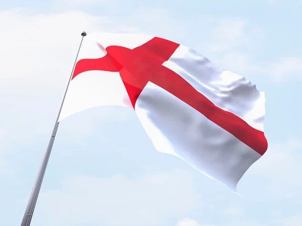 Прапор Англії літати на чисте небо. — стокове фото