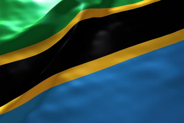 Tanzanias flagbaggrund - Stock-foto