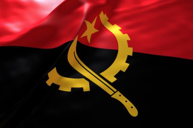 Angola bayrağı arka plan