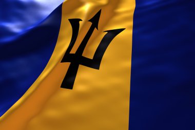 Barbados bayrağı arka plan