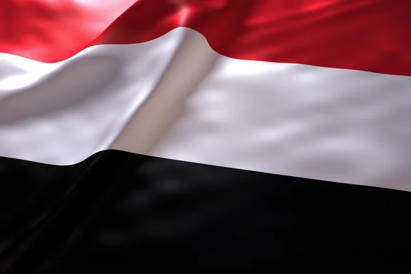Yemen Flag- baggrund - Stock-foto