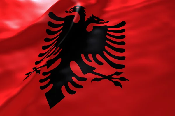 Albanien flag baggrund - Stock-foto