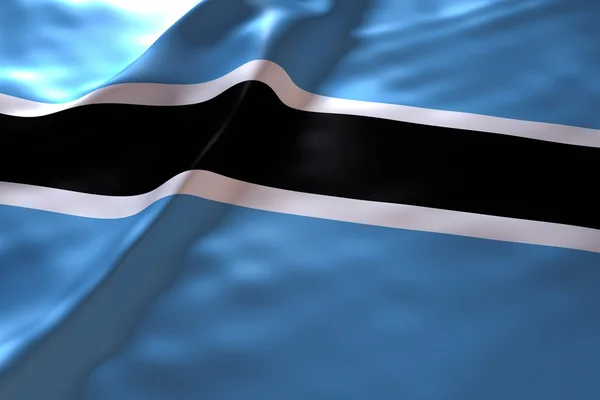 博茨瓦纳国旗背景 — 图库照片