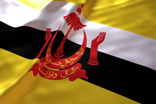 Brunei flag baggrund - Stock-foto