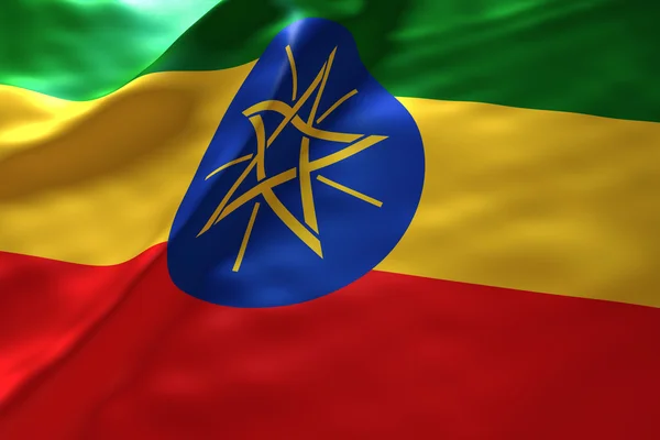 Ethiopia bandeira fundo — Fotografia de Stock
