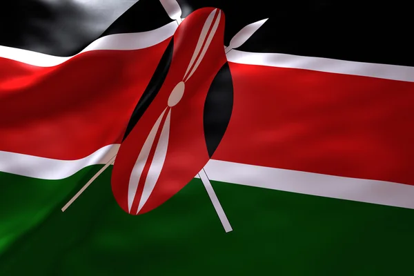 Kenya flag baggrund - Stock-foto