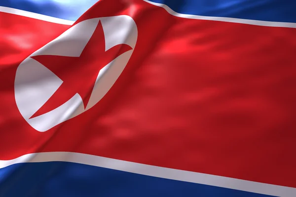 North Korea flag background — Stock Photo, Image
