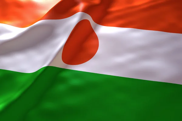 Niger bandeira fundo — Fotografia de Stock