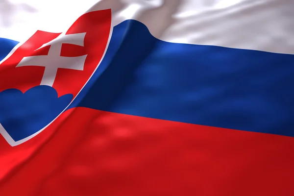 Eslovaquia Bandera Fondo —  Fotos de Stock