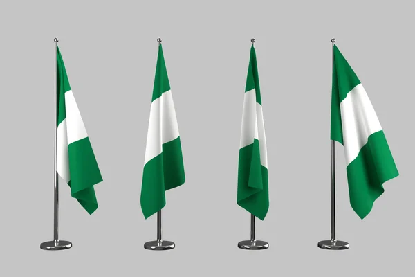 Nigeria sisäliput eristää valkoisella taustalla — kuvapankkivalokuva