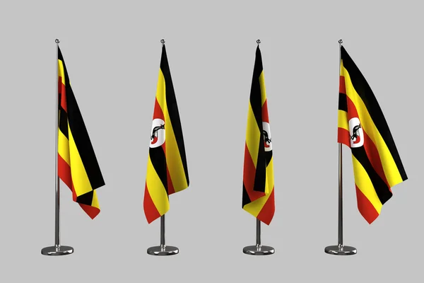 Ugandan sisäliput eristetään valkoisella pohjalla — kuvapankkivalokuva