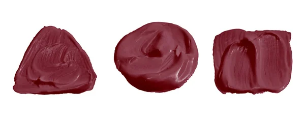 Borgonha Tinta de cor vermelha isolada em branco — Fotografia de Stock