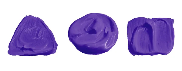 Tinta de cor violeta isolada em branco — Fotografia de Stock